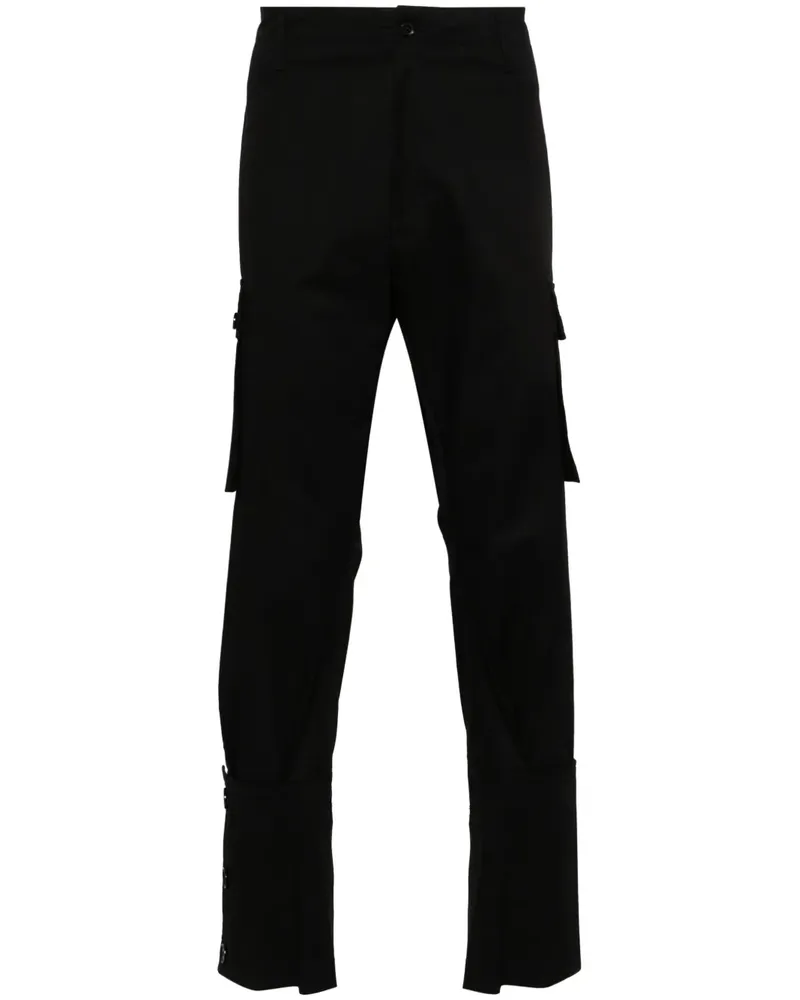 Yohji Yamamoto Cargohose mit Tapered-Bein - Schwarz Schwarz