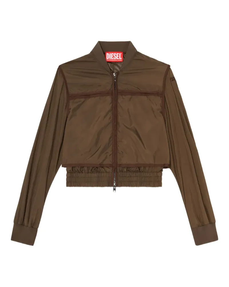 Diesel zip-up bomber jacket - Braun Braun