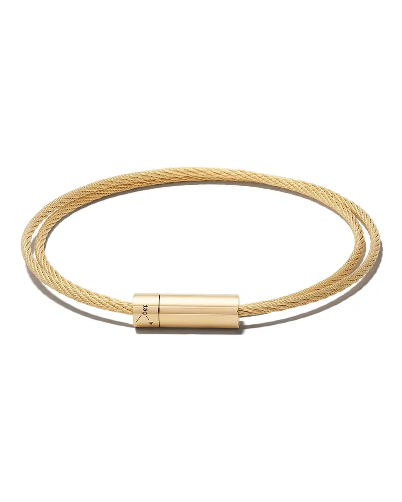 Le Gramme Doppeltes 18kt Le Câble Gelbgoldarmband Gold