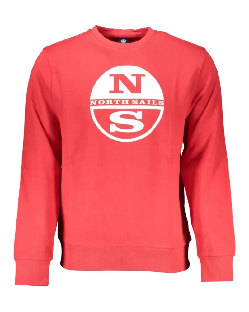 North Sails logo-print crew-neck sweatshirt - Rot Rot