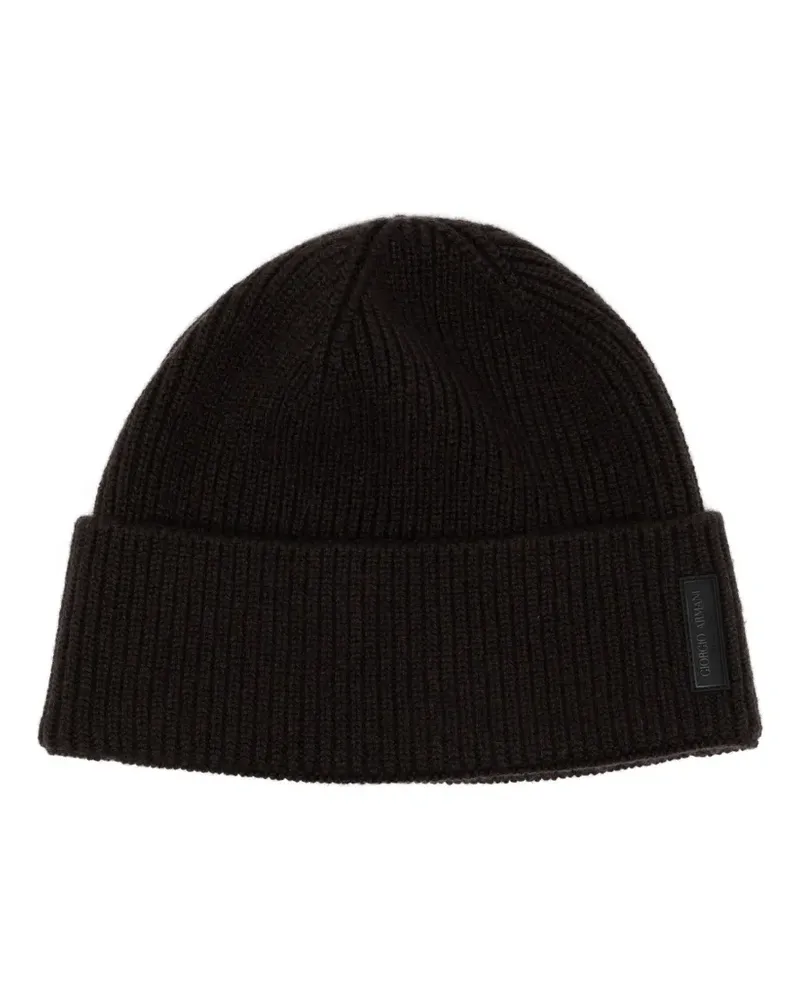 Giorgio Armani Beanie aus Kaschmir - Braun Braun