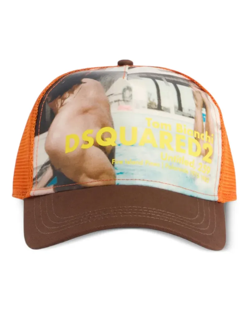 Dsquared2 Tom Bianchi Baseballkappe - Orange Orange