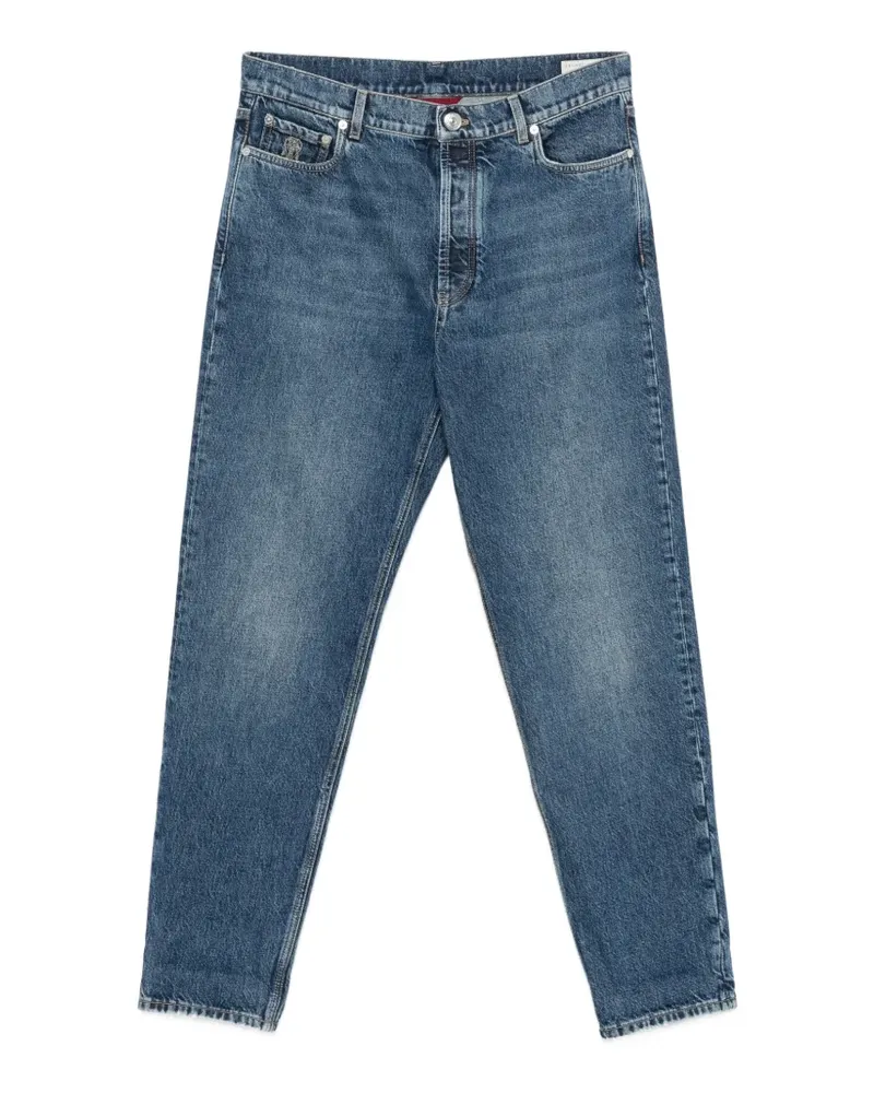 Brunello Cucinelli belt-loops jeans - Blau Blau