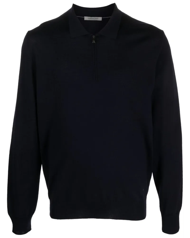 Corneliani Klassisches Poloshirt - Blau Blau