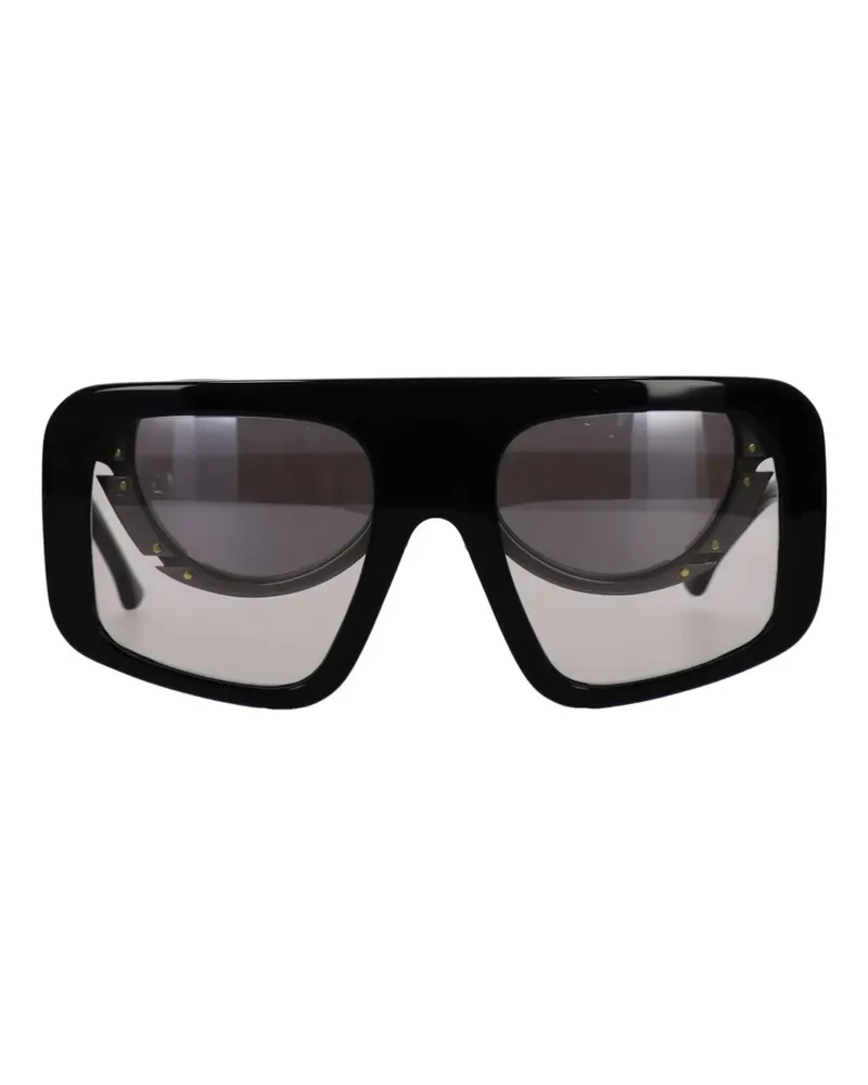 Luar Sonnenbrille mit geometrischem Gestell - Schwarz Schwarz