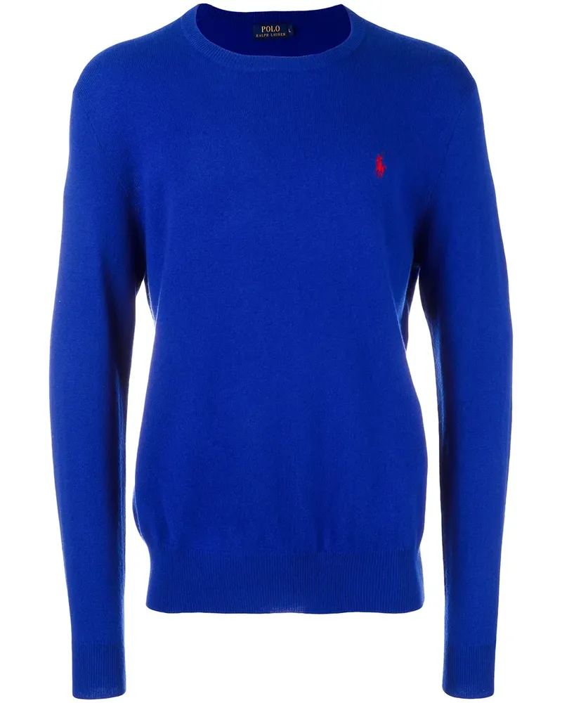 Ralph Lauren Wollpullover mit Logo-Stickerei - Blau Blau