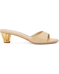 Ferragamo Cage Mules 40mm Nude