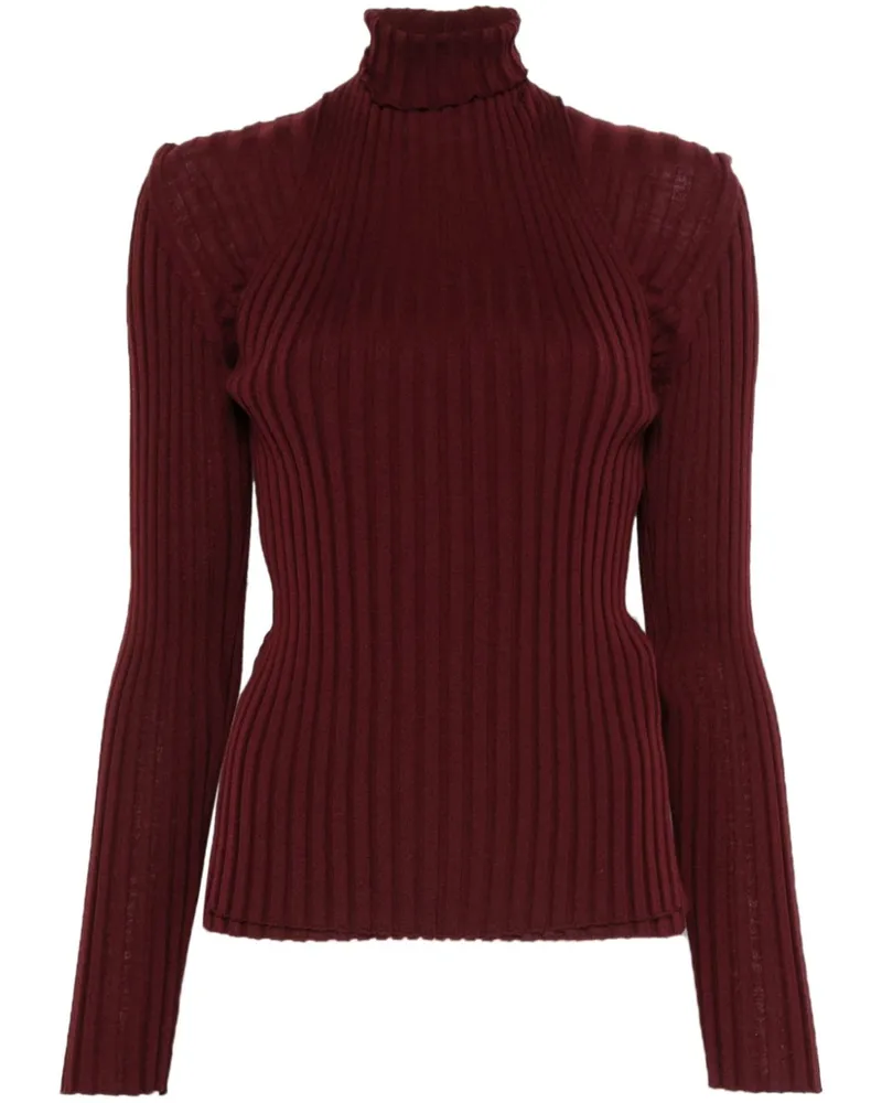 Ferragamo Rollkragenpullover im Layering-Look - Rot Rot