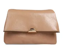 Chio small vegan leather shoulder bag - Nude