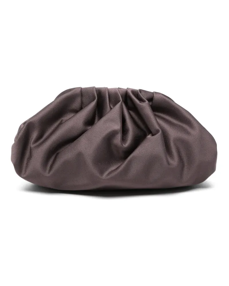 Antonelli Firenze Tuc ruched satin clutch bag - Violett Violett