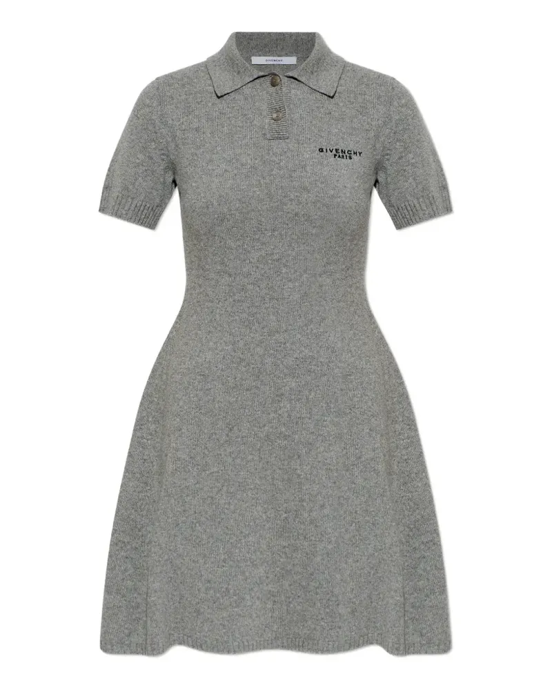 Givenchy Midikleid mit Poloshirtkragen - Grau Grau