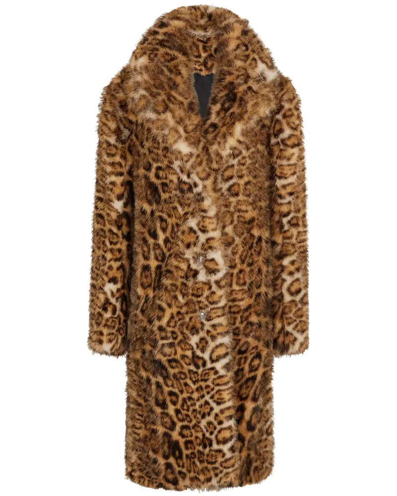 Paco Rabanne Mantel mit Leoparden-Print - Braun Braun