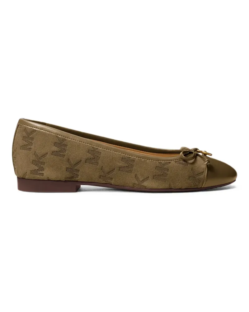 Michael Kors Piper Ballerinas mit Schleifendetail - Grün Grün
