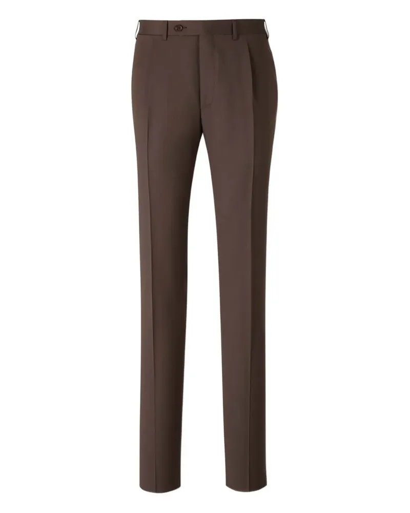 Canali Hose mit weitem Bein - Braun Braun