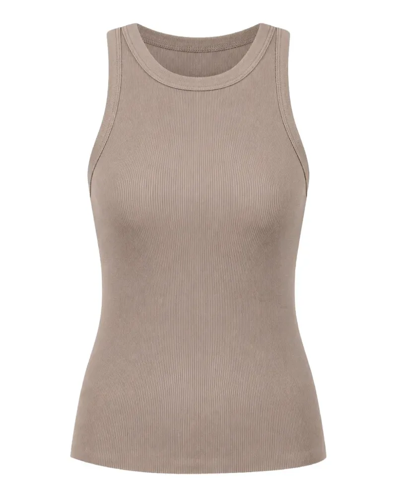 James Perse Geripptes Trägershirt - Nude Nude