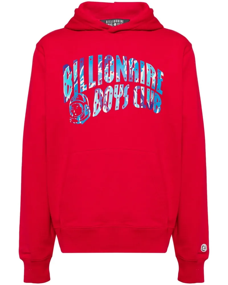 Billionaire Boys Club Hoodie mit Logo-Print Rot