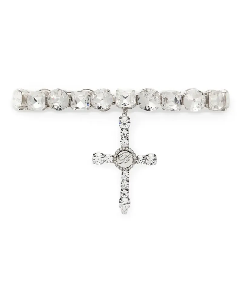 Blumarine cross choker - Silber Silber