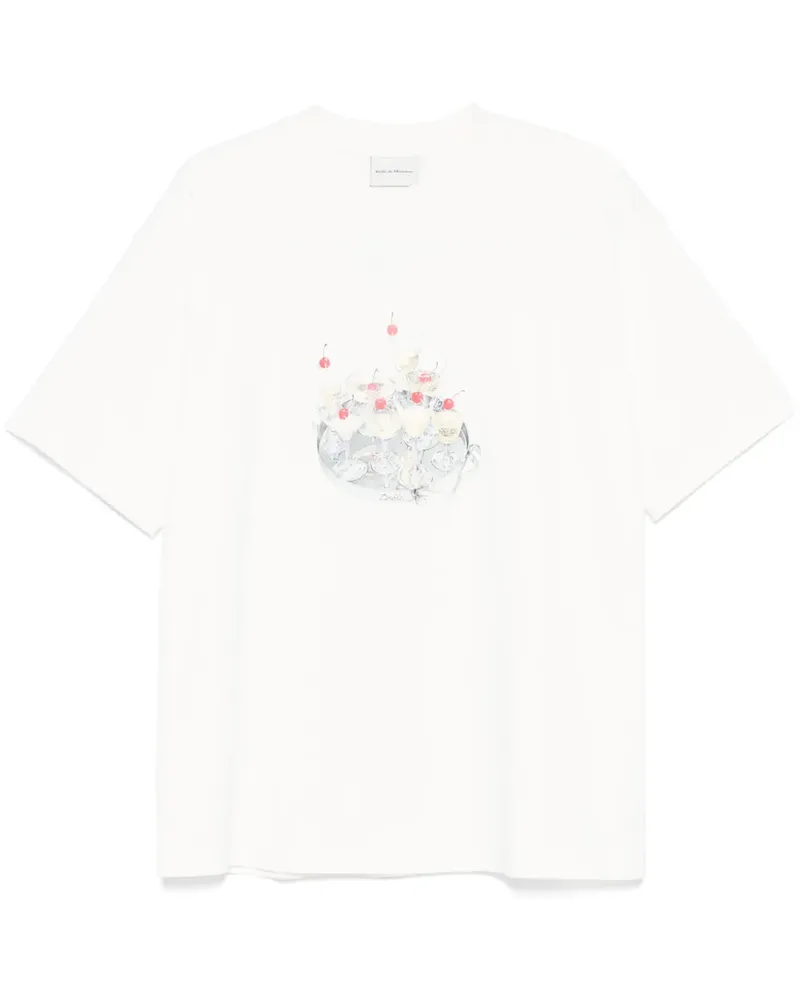 Drôle de Monsieur Le Cocktails T-Shirt - Nude Nude