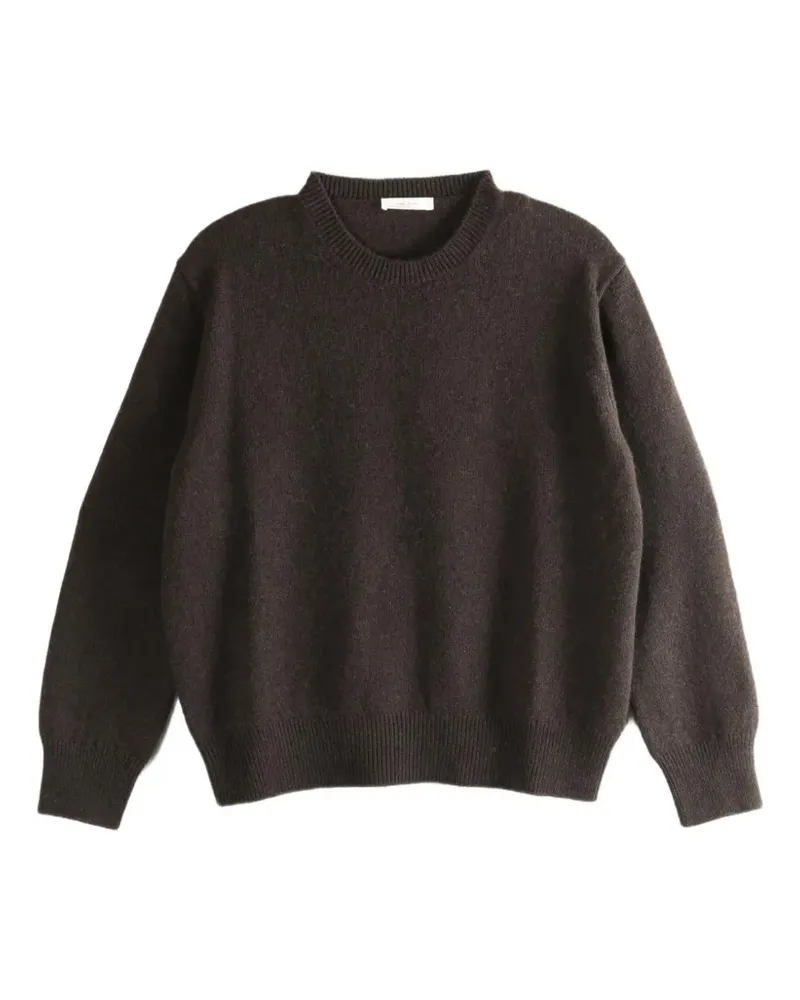 The Row crew-neck long-sleeve sweater - Braun Braun