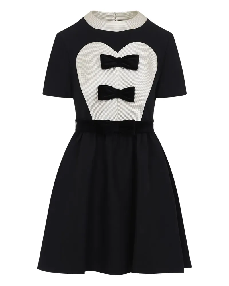 Valentino Garavani Minikleid aus Crepe Couture - Schwarz Schwarz