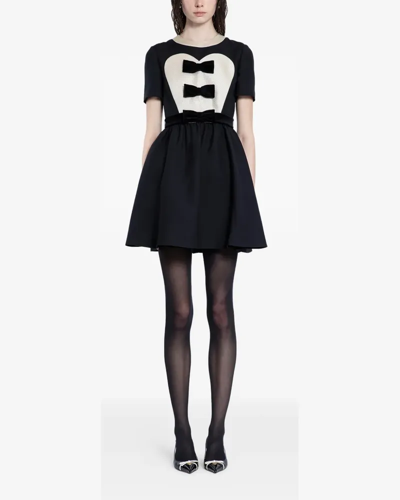 Valentino Garavani Minikleid aus Crepe Couture - Schwarz Schwarz