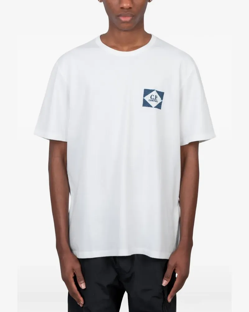 C.P. Company T-Shirt mit grafischem Print - Weiß Weiß
