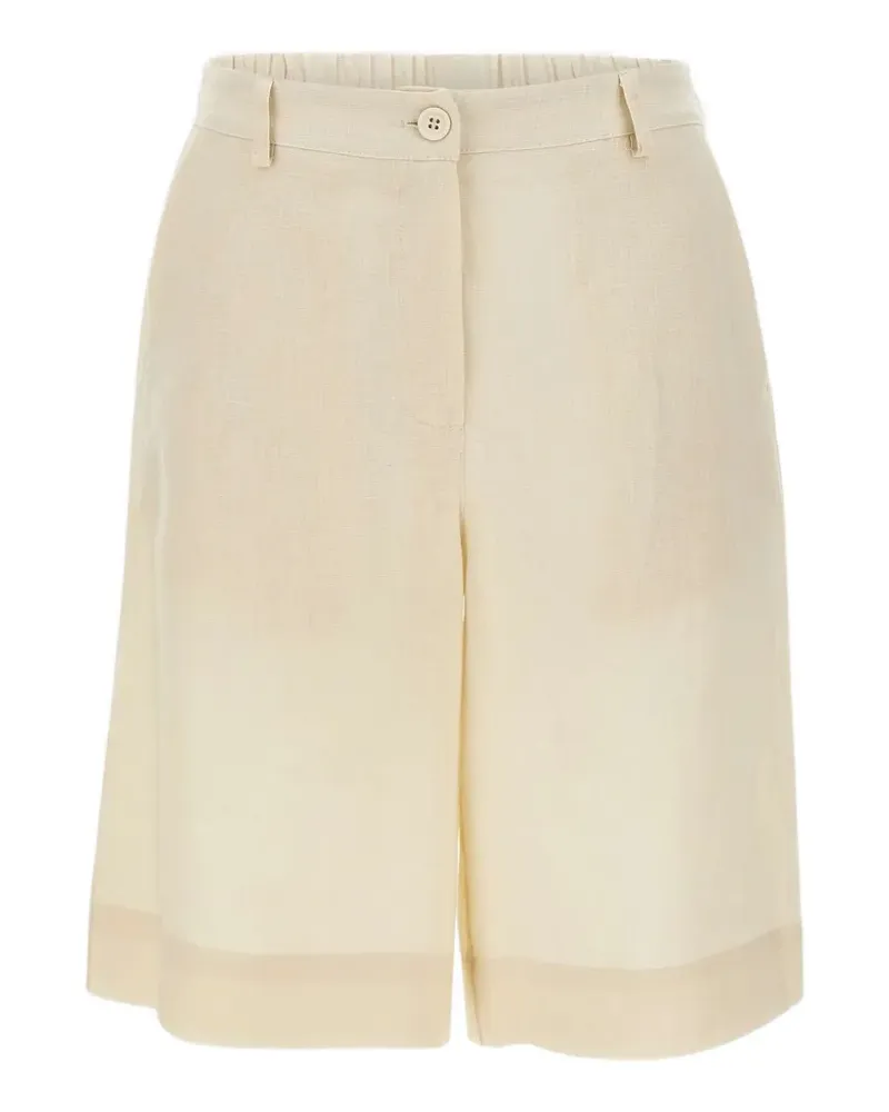 Kaos linen bermuda shorts - Nude Nude