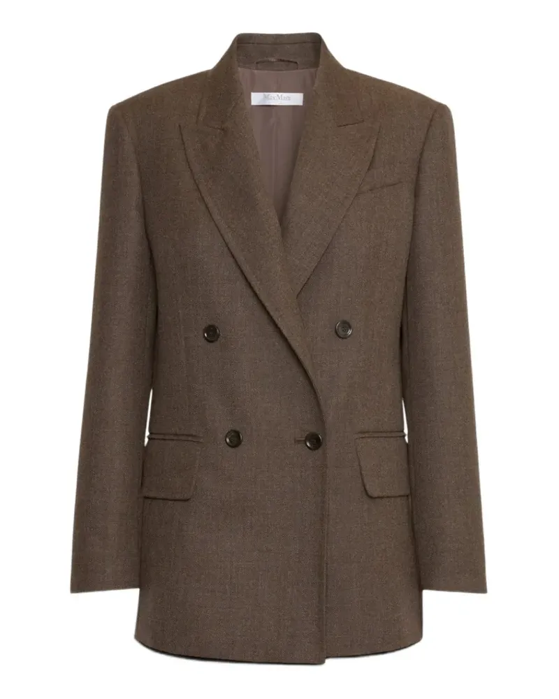 Max Mara double-breasted wool blazer - Braun Braun