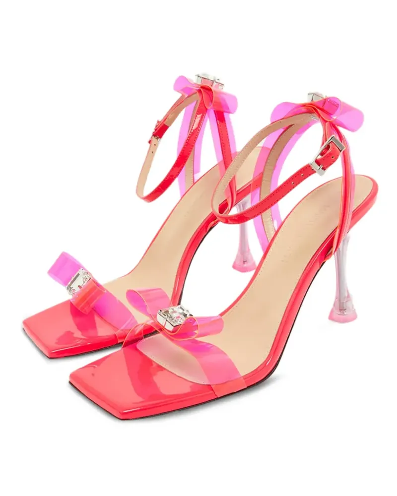 Mach & Mach Sandalen mit Schleifen und Knöchelriemen - Rosa Rosa
