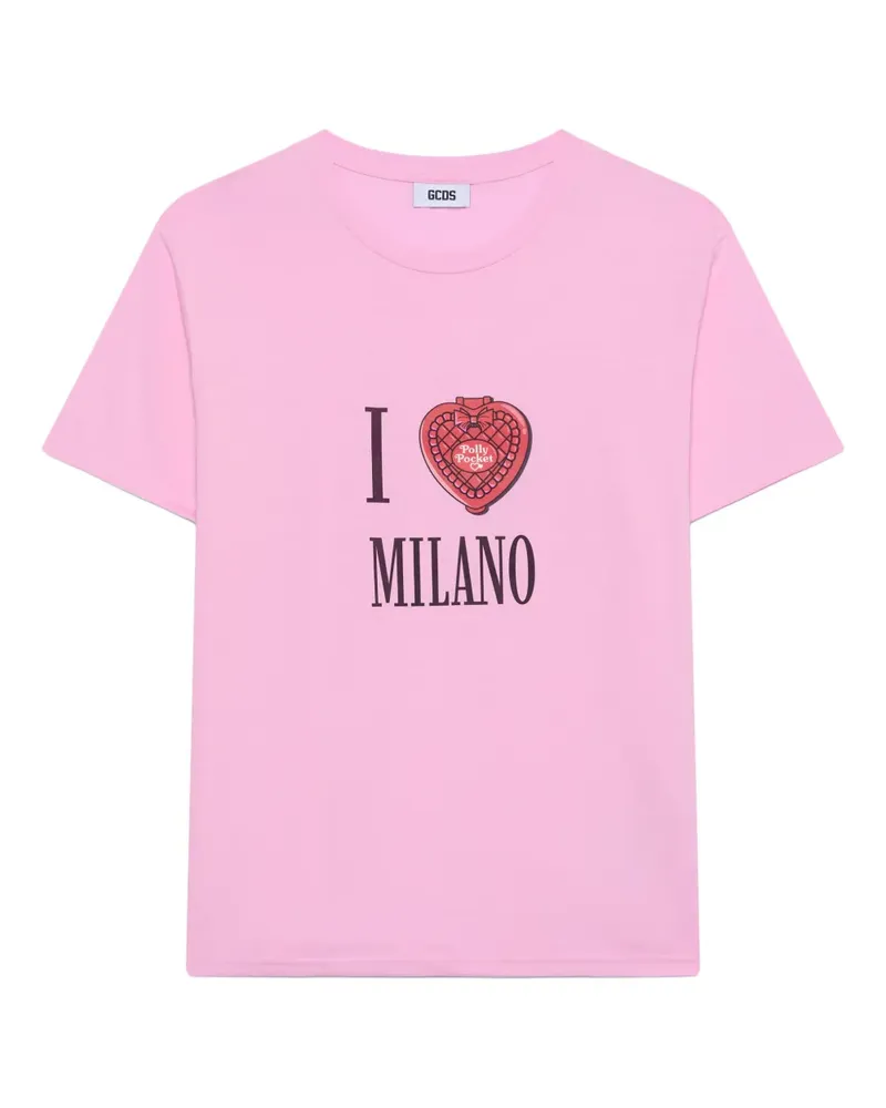 GCDS Polly Pocket Milano T-Shirt - Rosa Rosa