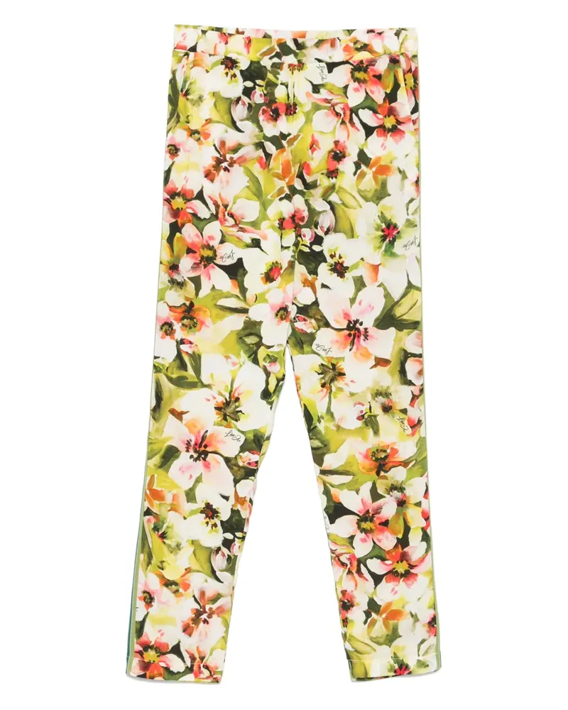 Liu Jo Hose mit Blumen-Print - Grün Grün