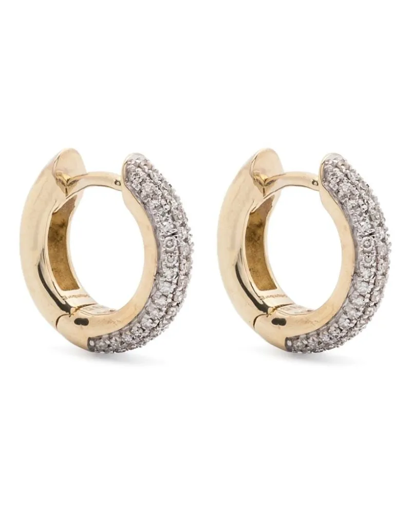 OTIUMBERG 9kt Quotidian Gelbgoldohrringe mit Diamanten Gold