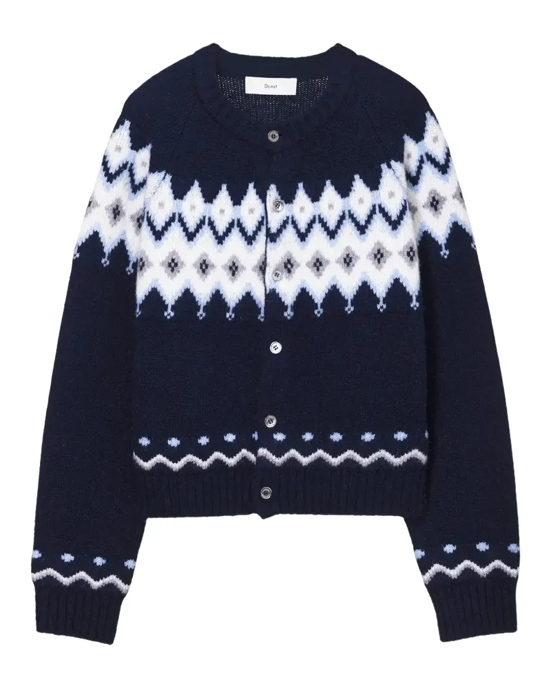 Dunst Fair Isle jacquard cardigan - Blau Blau