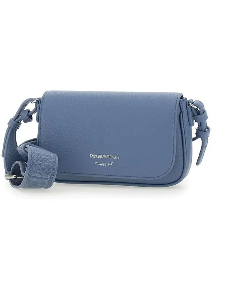 Emporio Armani Umhängetasche mit Logo-Stempel - Blau Blau