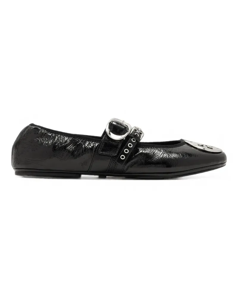 Tory Burch Reva Punk Travel ballet flats - Schwarz Schwarz