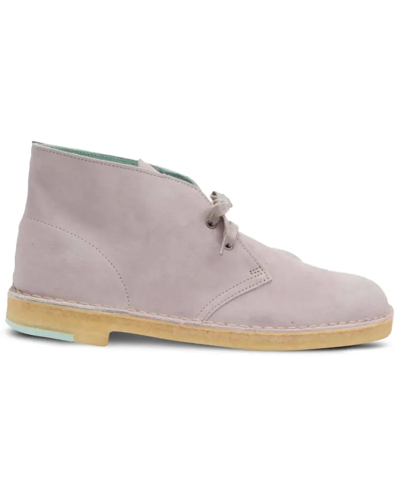 Clarks Desert-Boots aus Wildleder - Violett Violett