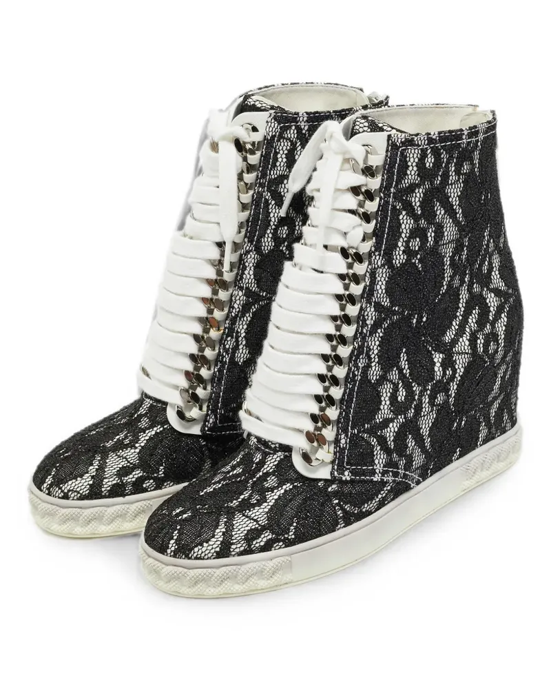 Casadei Sneakers mit Wedge-Absatz - Schwarz Schwarz