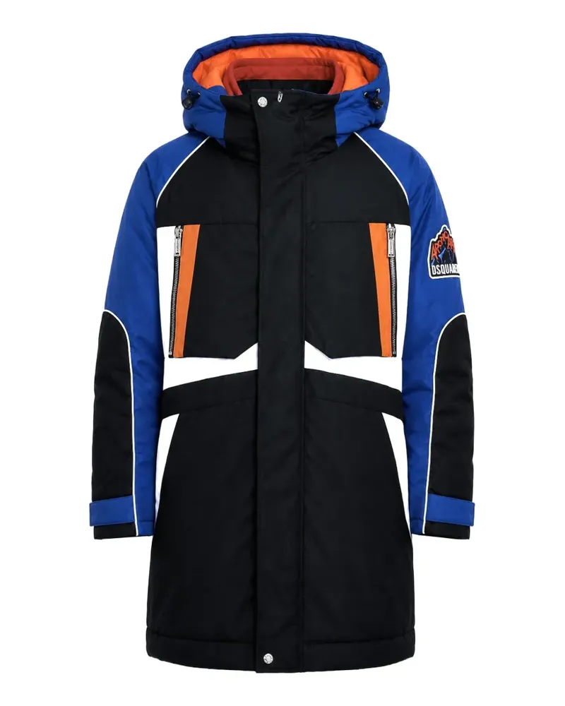 Dsquared2 Arcticaten colour-block parka - Schwarz Schwarz