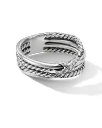 David Yurman X Crossover Ring mit Diamant Silber