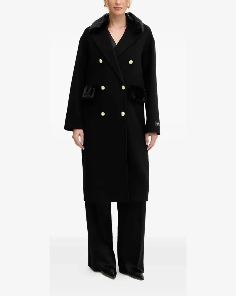 Ermanno Scervino double-breasted buttoned coat - Schwarz Schwarz