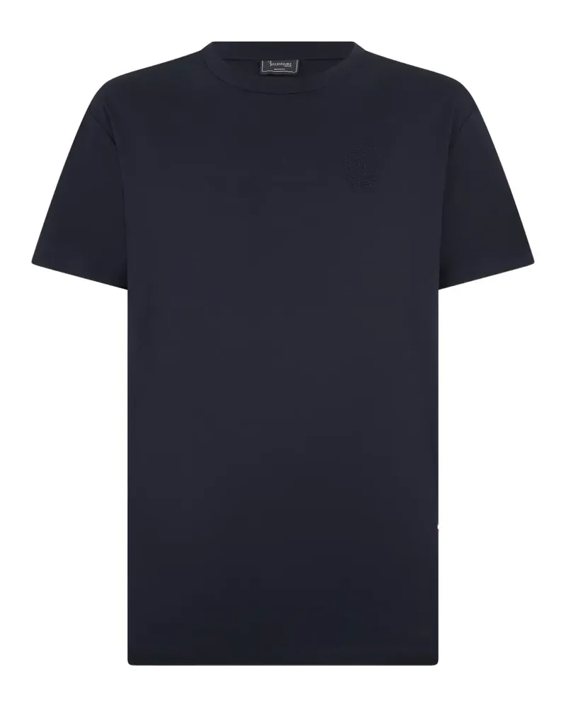 Billionaire round-neck logo-embroidered T-shirt - Blau Blau