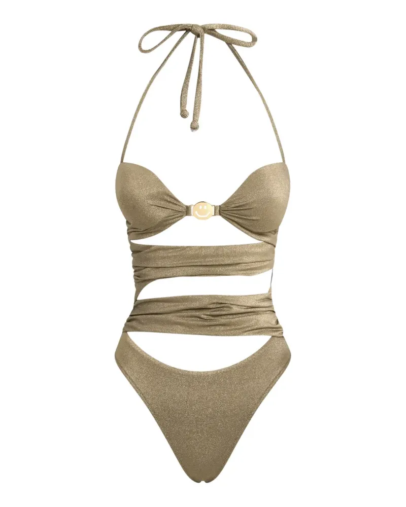 Moschino Smiley-detail swimsuit - Grün Grün