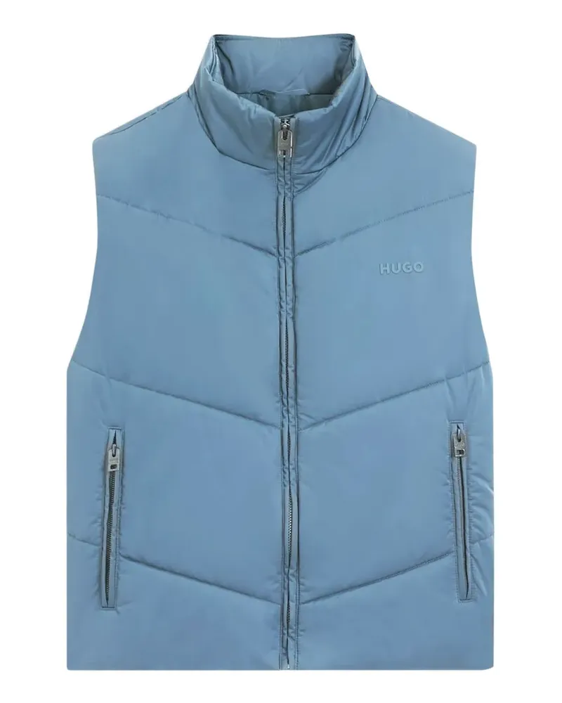 HUGO BOSS Gesteppte Weste mit Stehkragen - Blau Blau