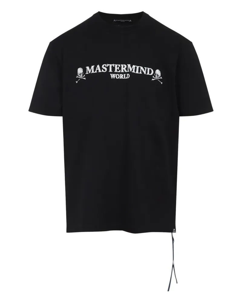 Mastermind World skull-print drawstring T-shirt - Schwarz Schwarz
