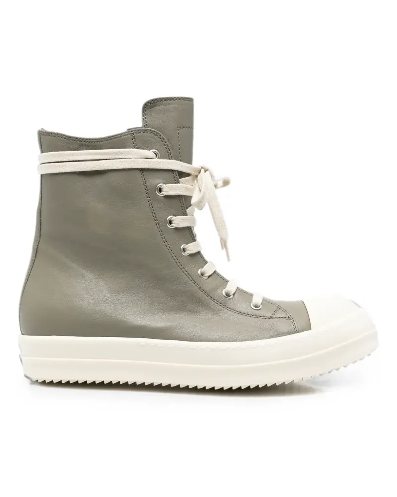 Rick Owens High-Top-Sneakers aus Leder - Grau Grau