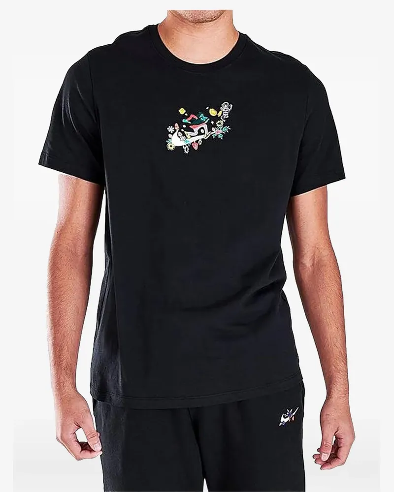 Nike graphic-print T-shirt - Schwarz Schwarz