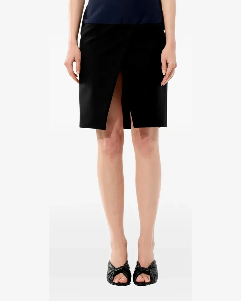 Balenciaga wrap-front pencil skirt - Schwarz Schwarz