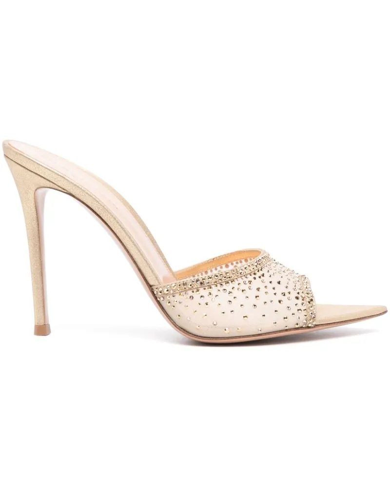 Gianvito Rossi Rania Mules 85mm Nude