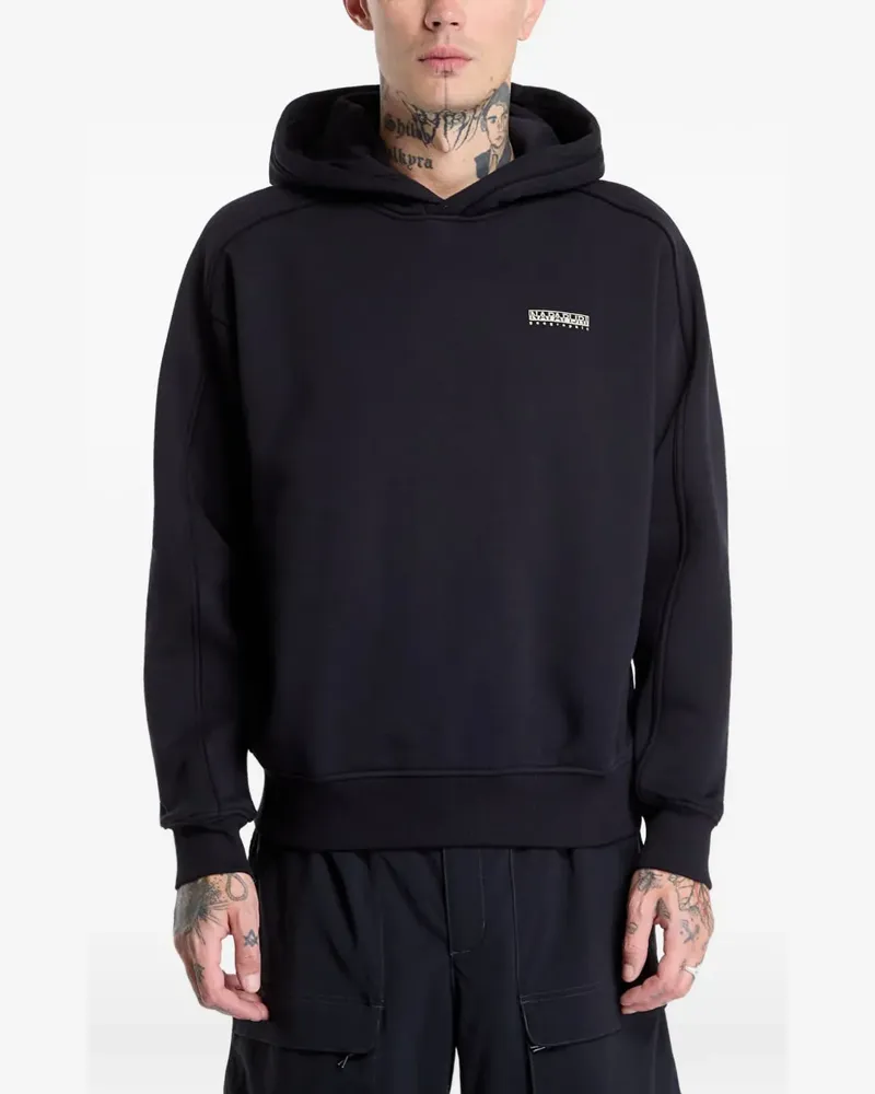 Napapijri Teza Hoodie mit Grafikprint - Schwarz Schwarz