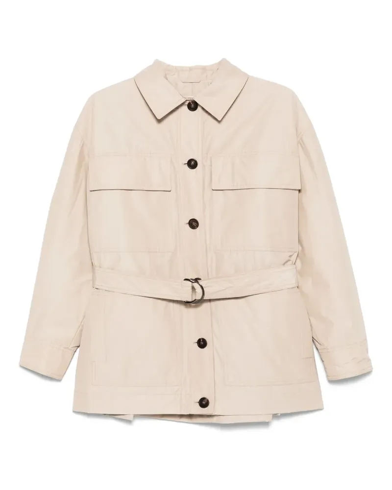 Brunello Cucinelli Jacke mit Gürtel - Nude Nude
